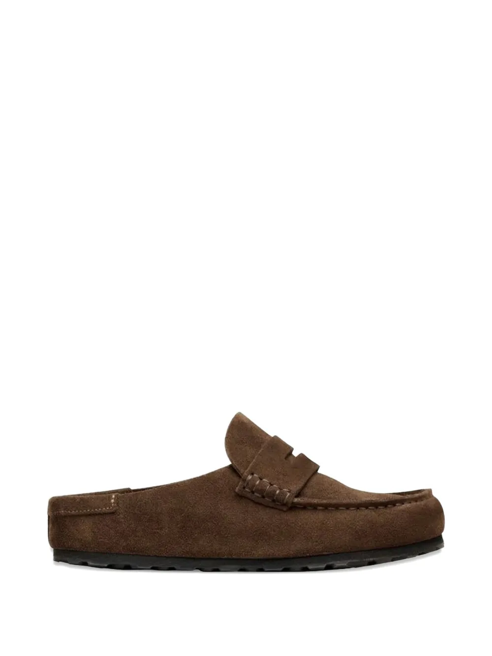 Birkenstock Naples suede mules - Marrone