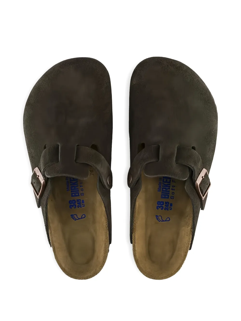 Birkenstock Boston suede mules Bruin