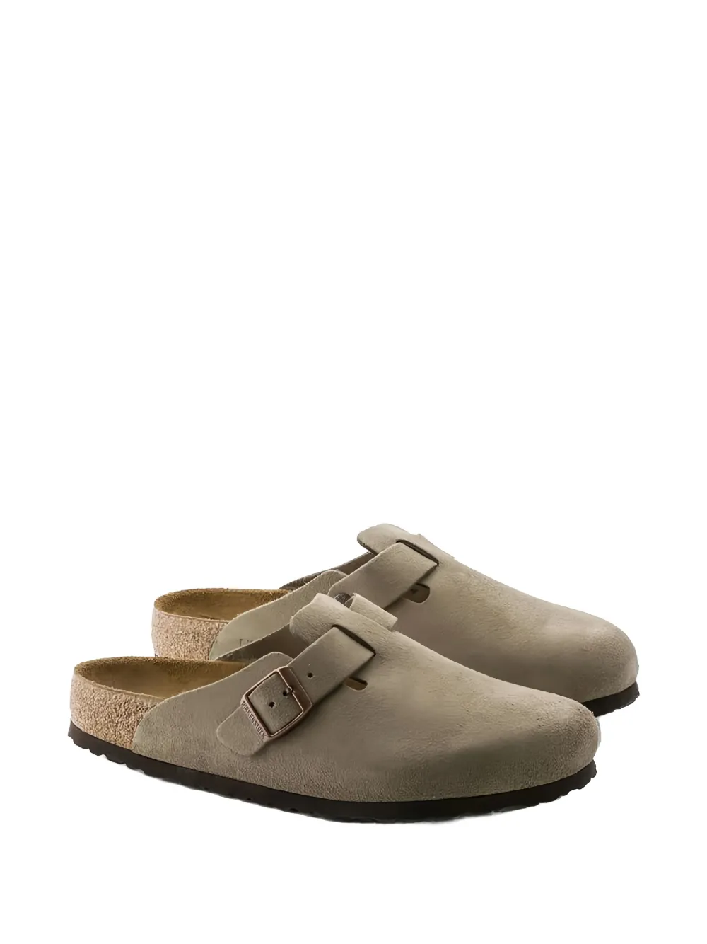 Birkenstock Boston suede mules Beige