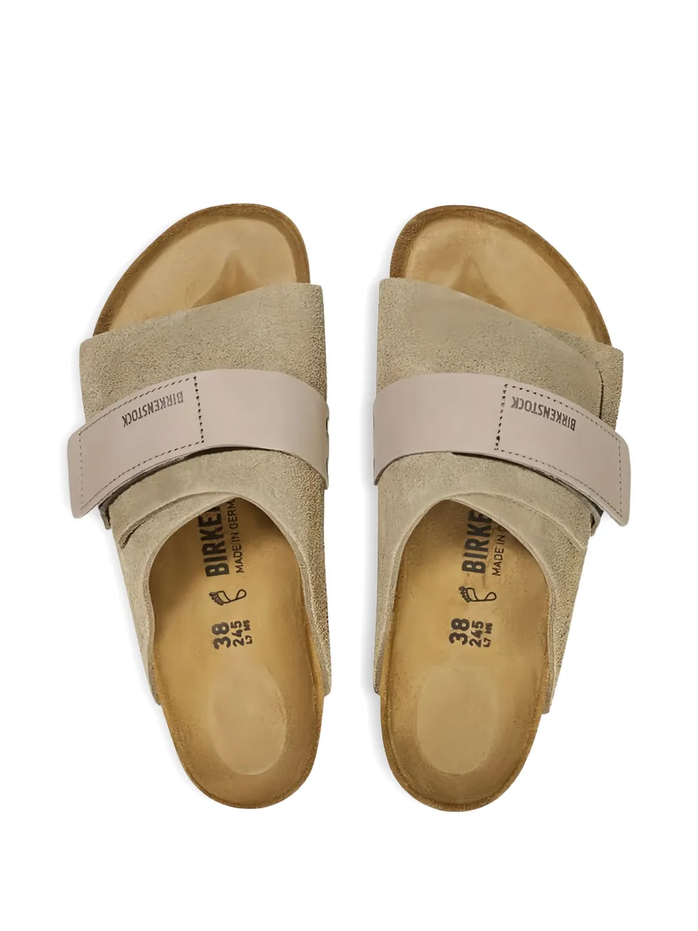 Birkenstock Kyoto touch-strap sandals Beige