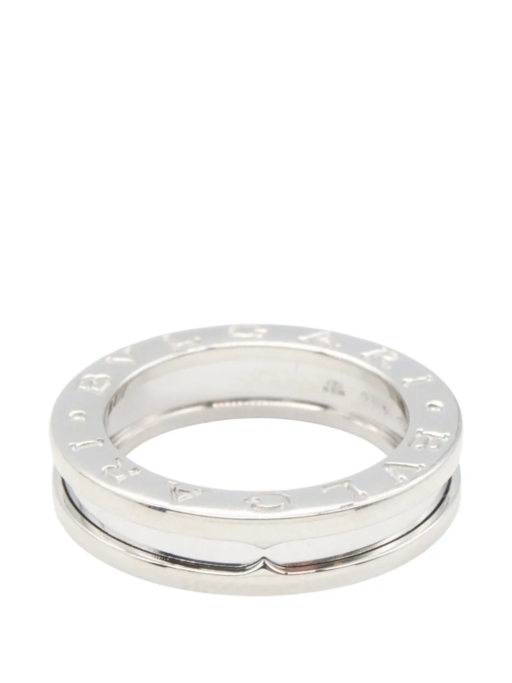 Bvlgari Pre-Owned 2010s B-zero1 engraved-logo ring - Silber