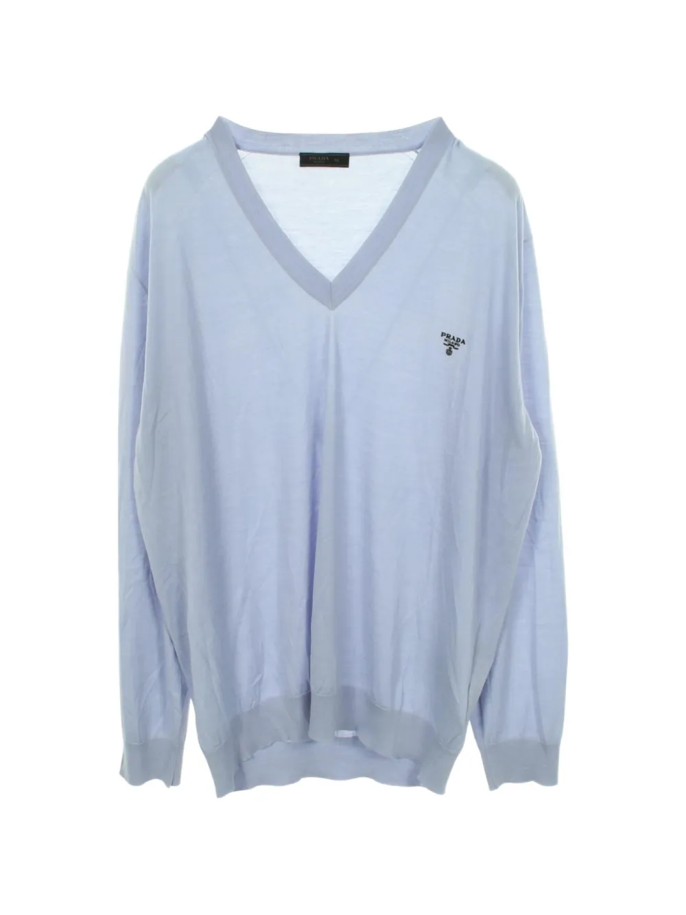 Prada Pre-Owned 2010s logo-embroidered sweater - Blu