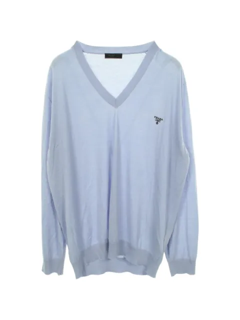 Prada Pre-Owned 2010s logo-embroidered sweater