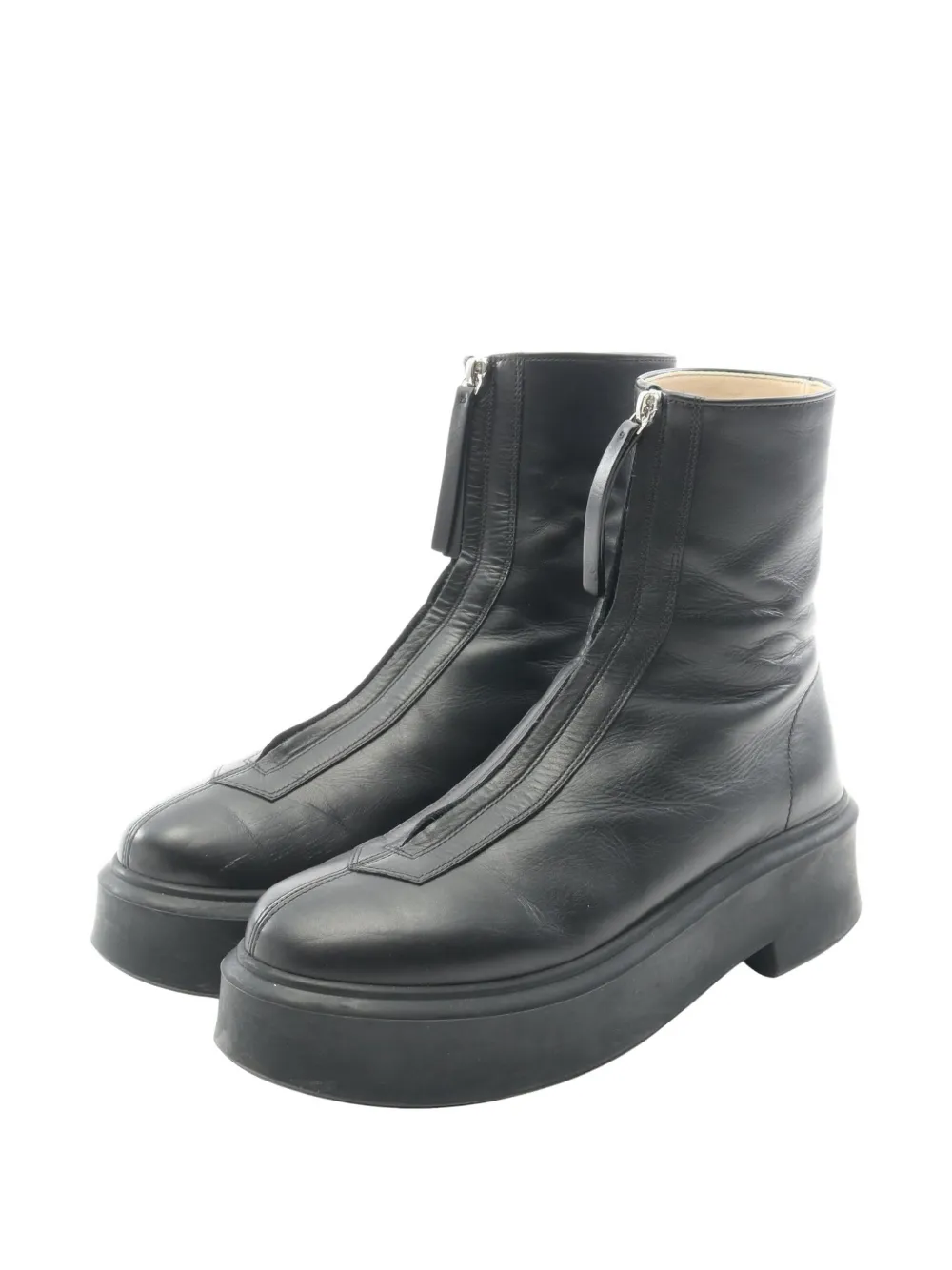 The Row Pre-Owned 2000s Zipped Boot 1 ankle boots - Nero
