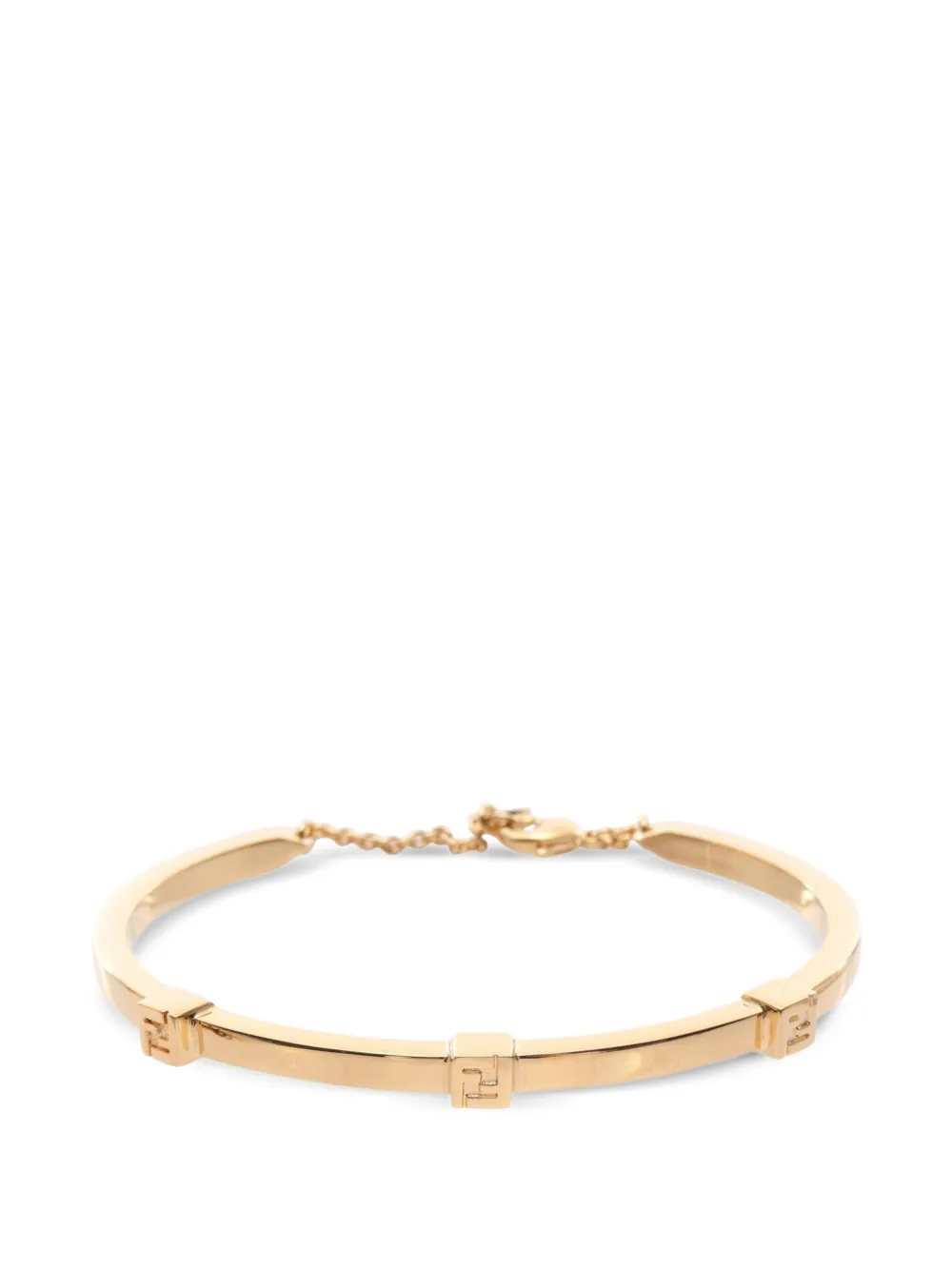 Fendi Pre-Owned 20s Forever FF logo bracelet - Gold