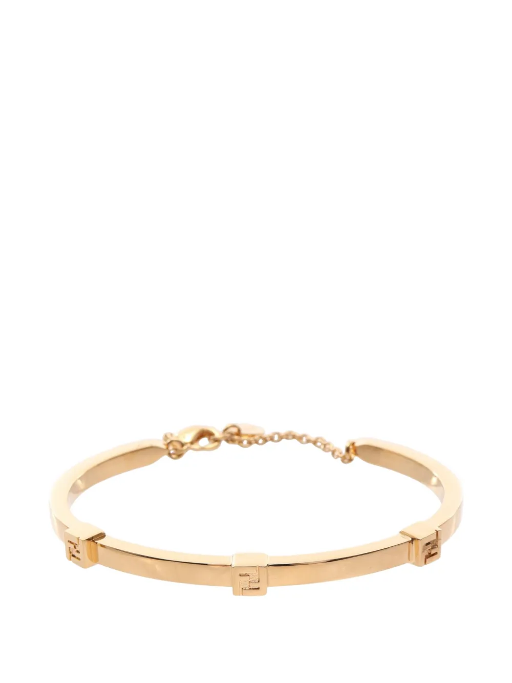 Fendi Pre-Owned 2020s Forever FF logo bracelet - Oro