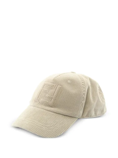 Fendi Pre-Owned 2010s FF logo corduroy cap