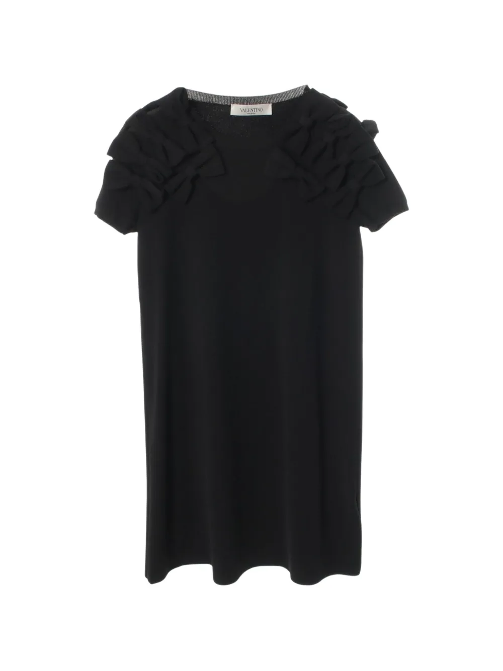 Valentino Garavani Pre-Owned 2010s Pap ribbon knit dress - Nero