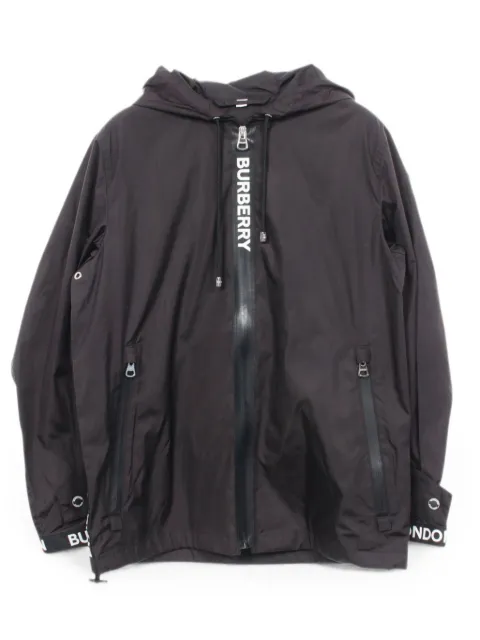 Burberry London Vintage 2000s logo-print hooded parka