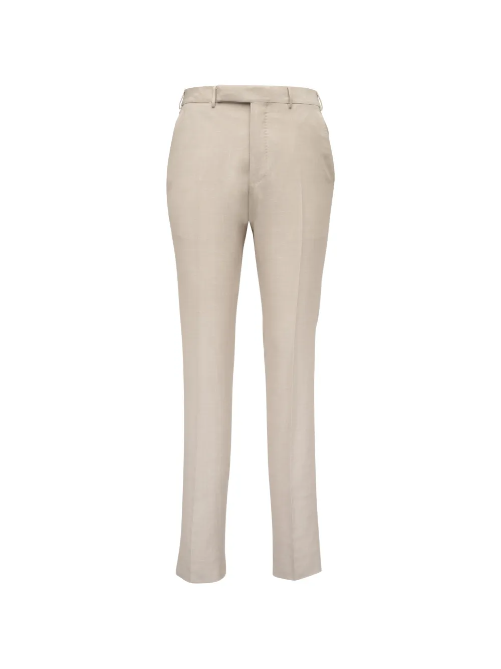 Zegna Pressed-crease Trousers In Neutral