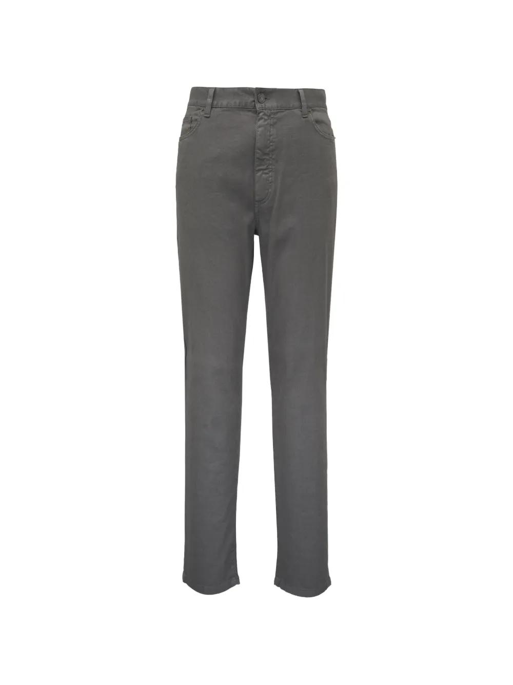 Zegna Logo-patch Trousers In Brown