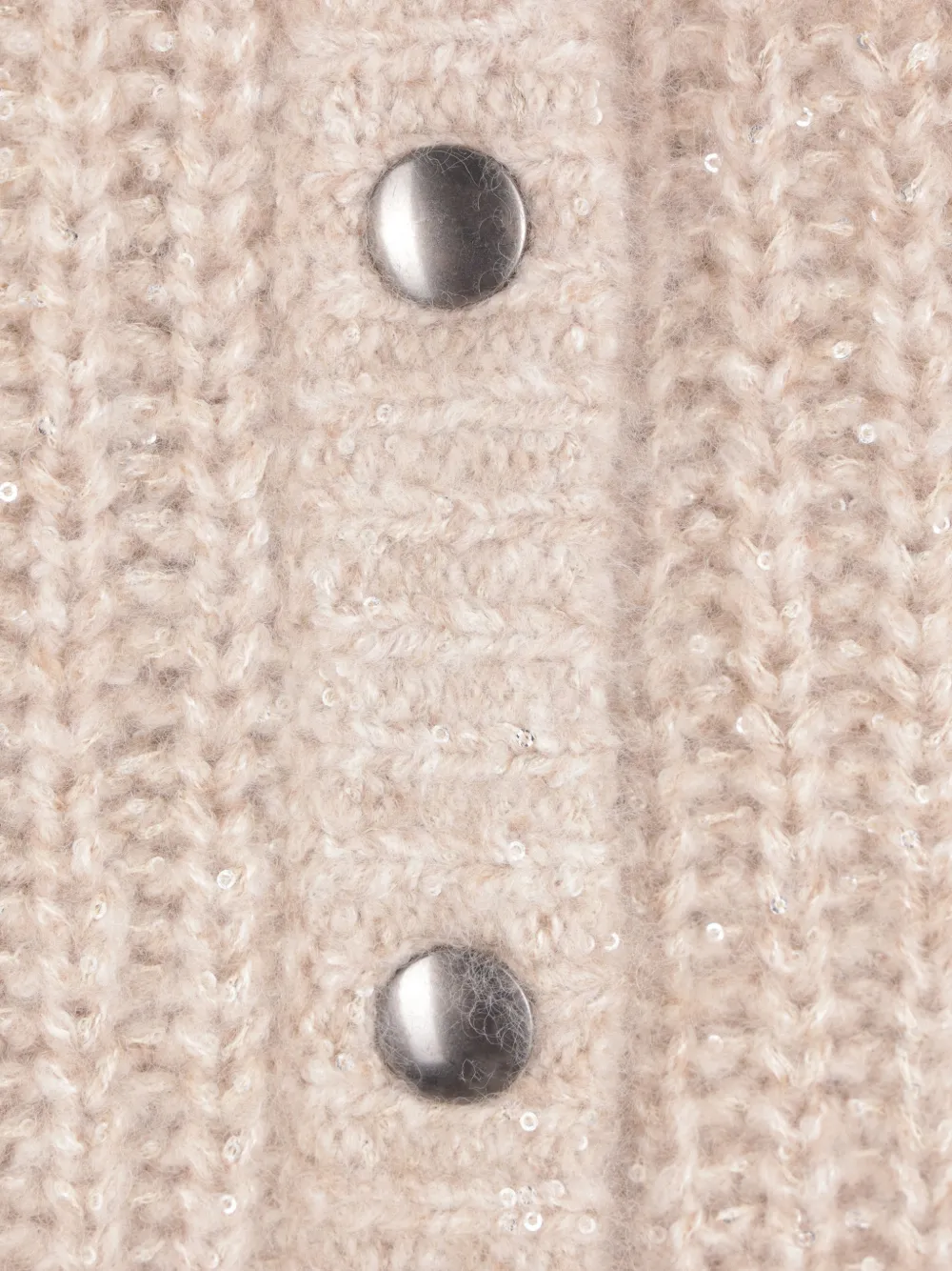 Brunello Cucinelli Vest verfraaid met pailletten Beige