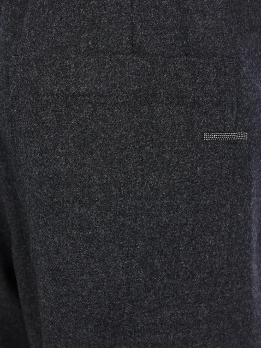 Brunello Cucinelli Broek met geplooide voorkant en Monili-detail Grijs