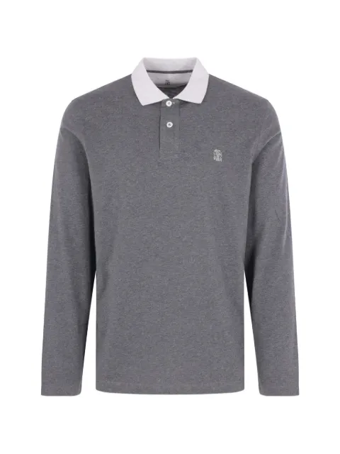 Brunello Cucinelli polo con logo bordado