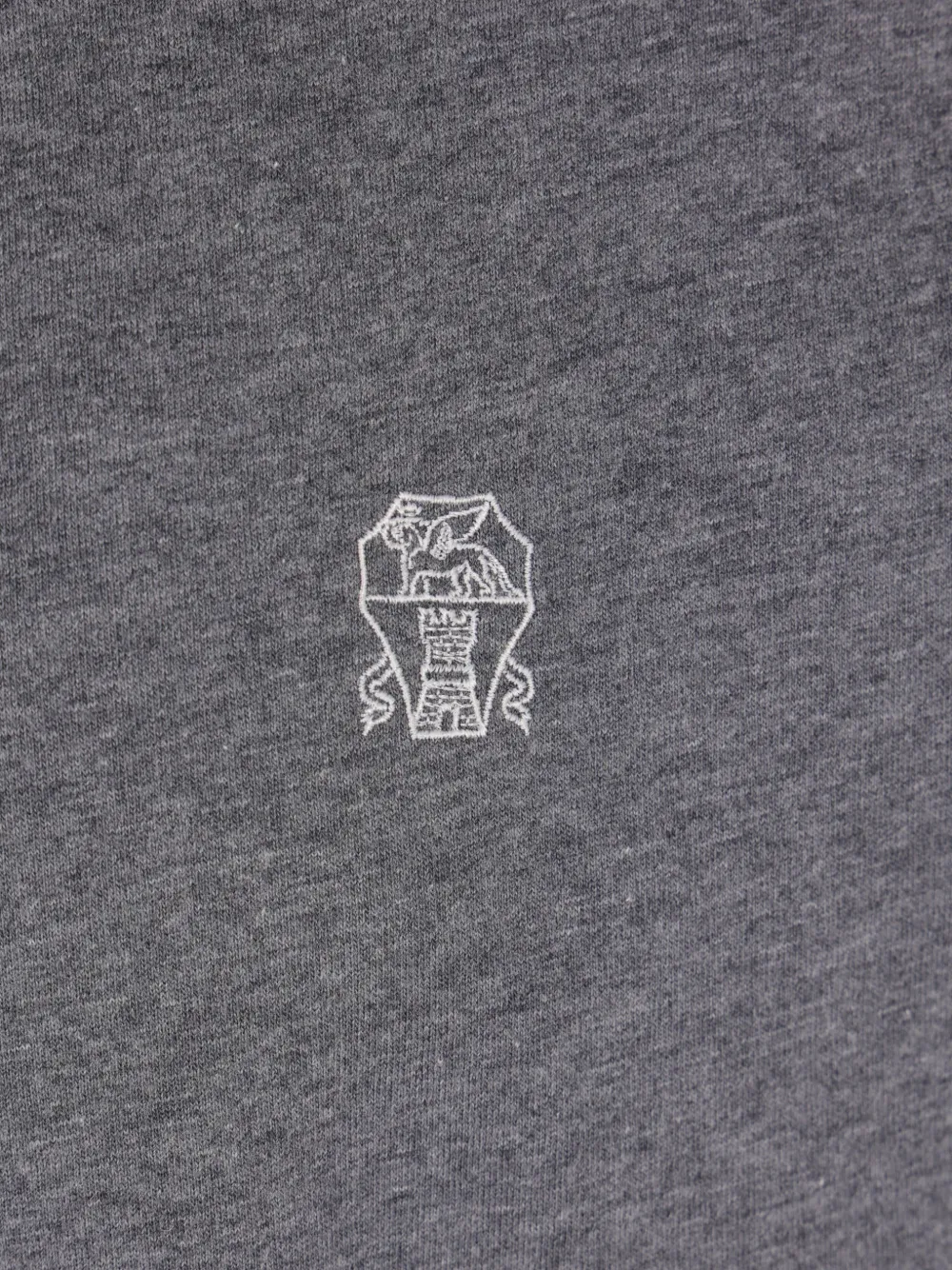 Brunello Cucinelli Poloshirt met lange mouwen Grijs