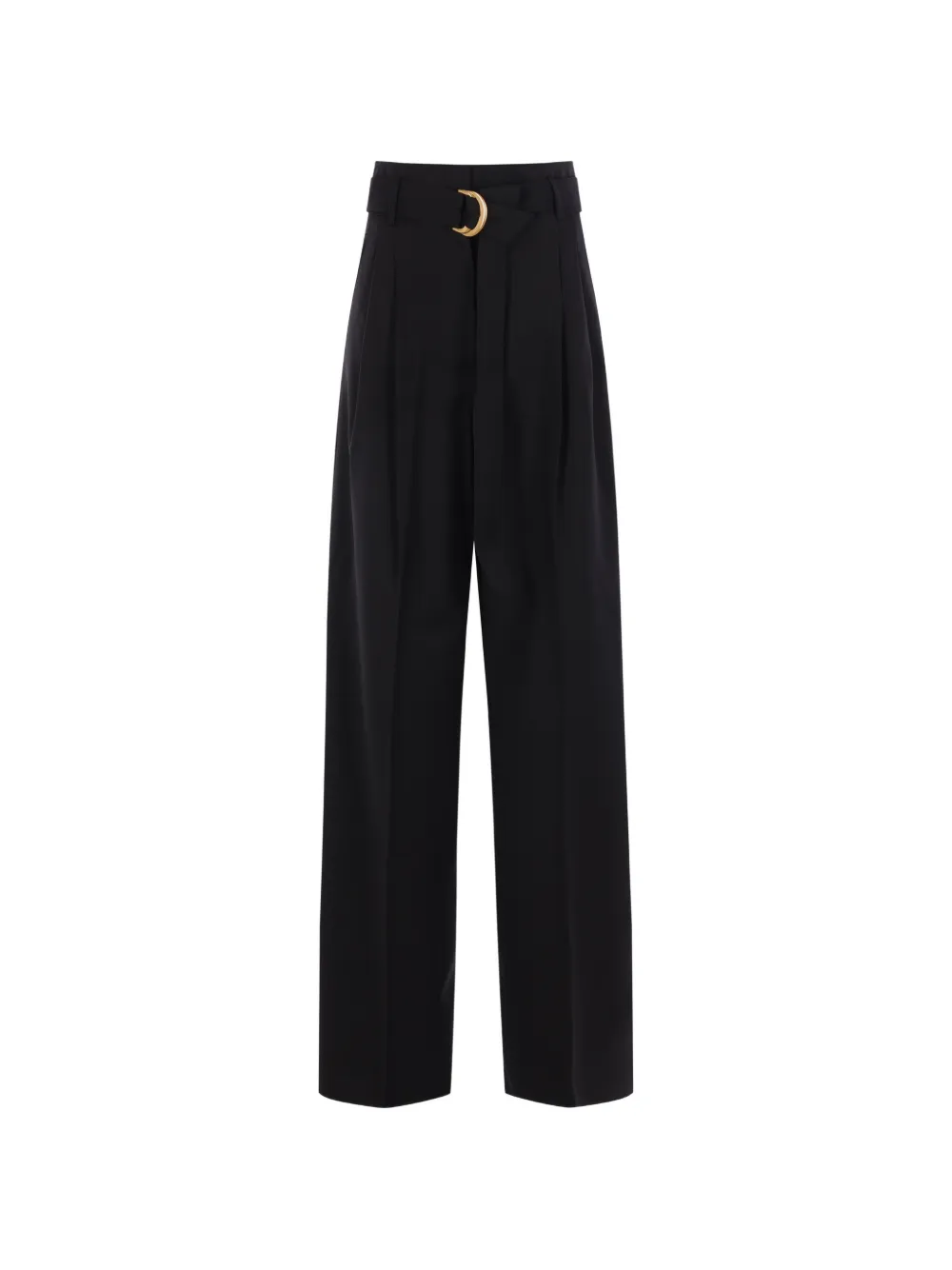 Max Mara belted pleated trousers - Black