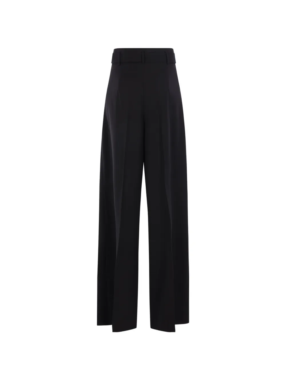  Max Mara Belted Pleated Trousers - Negro 