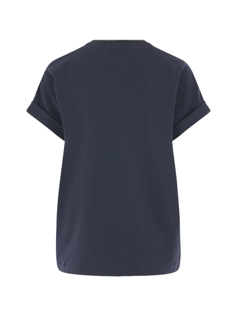 Brunello Cucinelli T-shirt met opgerolde cuffs Blauw