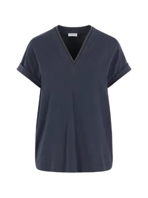 Brunello Cucinelli モニーレ Tシャツ | ブルー | FARFETCH JP