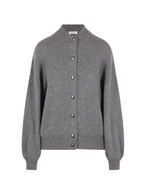 Brunello Cucinelli — sequin-embellished button-up cardigan