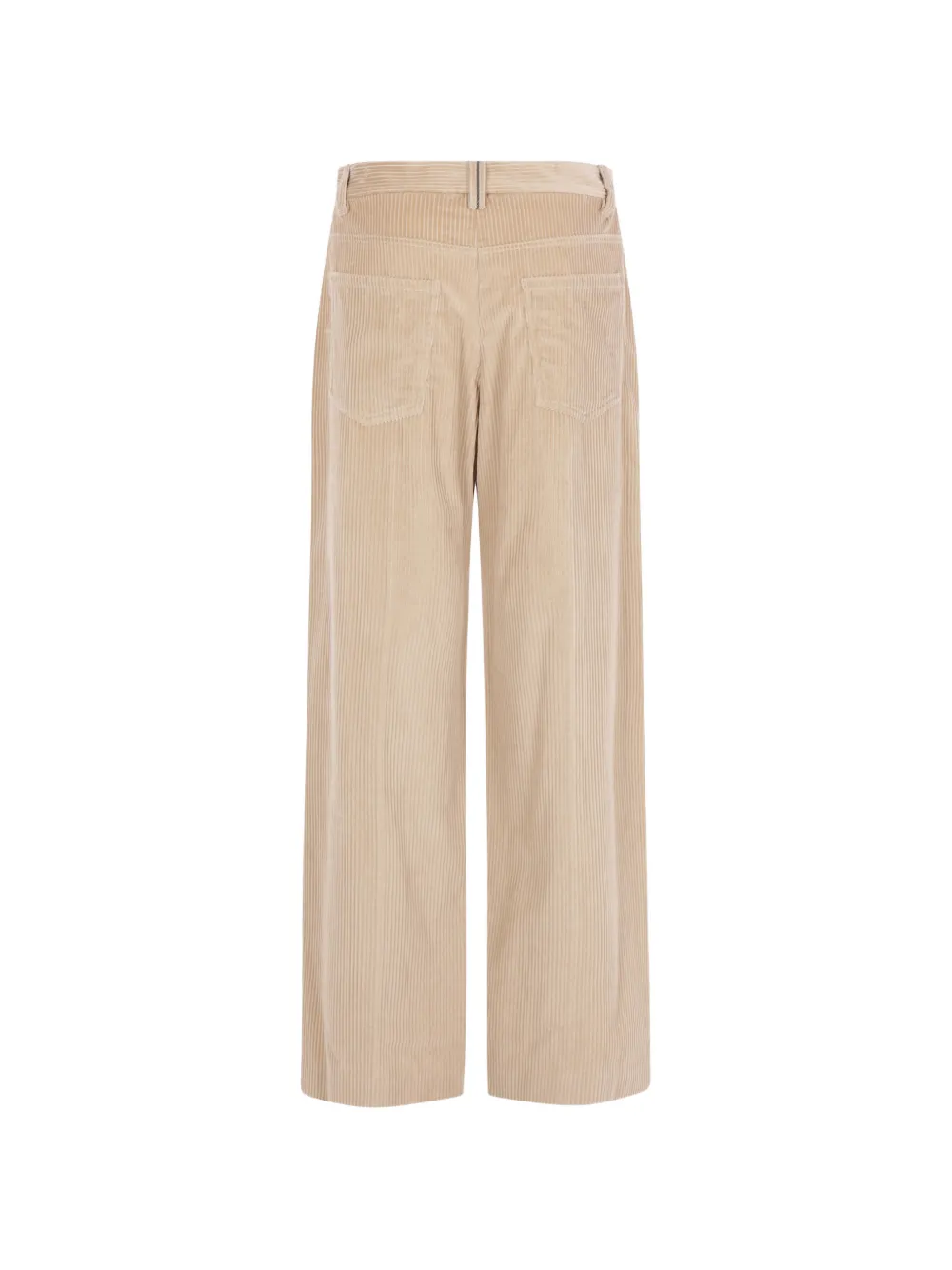 Brunello Cucinelli Ribfluwelen broek verfraaid met monili details Beige