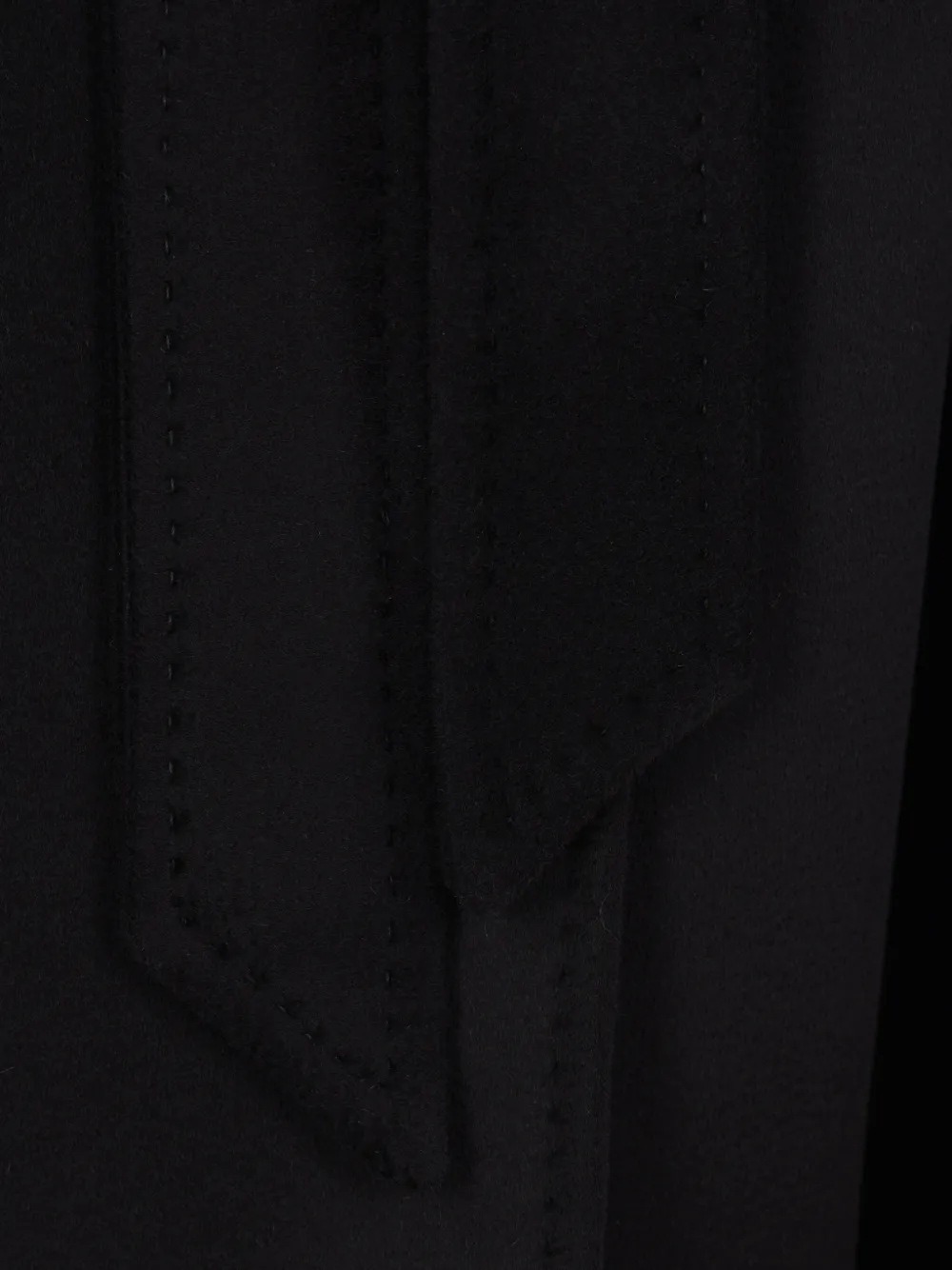  Max Mara Belted Notch-lapel Coat - Negro 