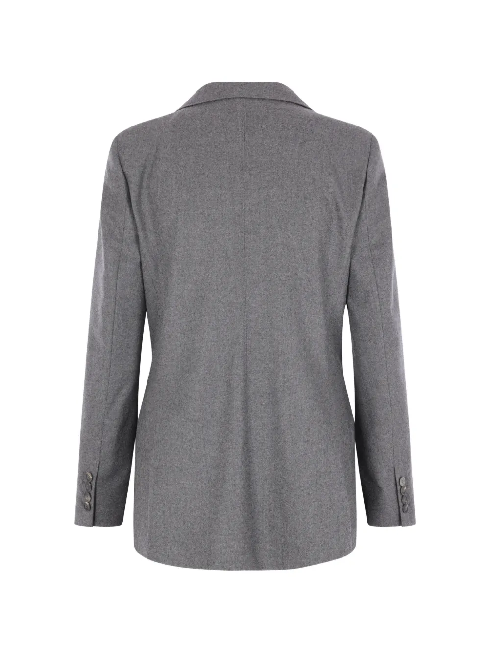 Max Mara Blazer met dubbele rij knopen en puntige revers Grijs