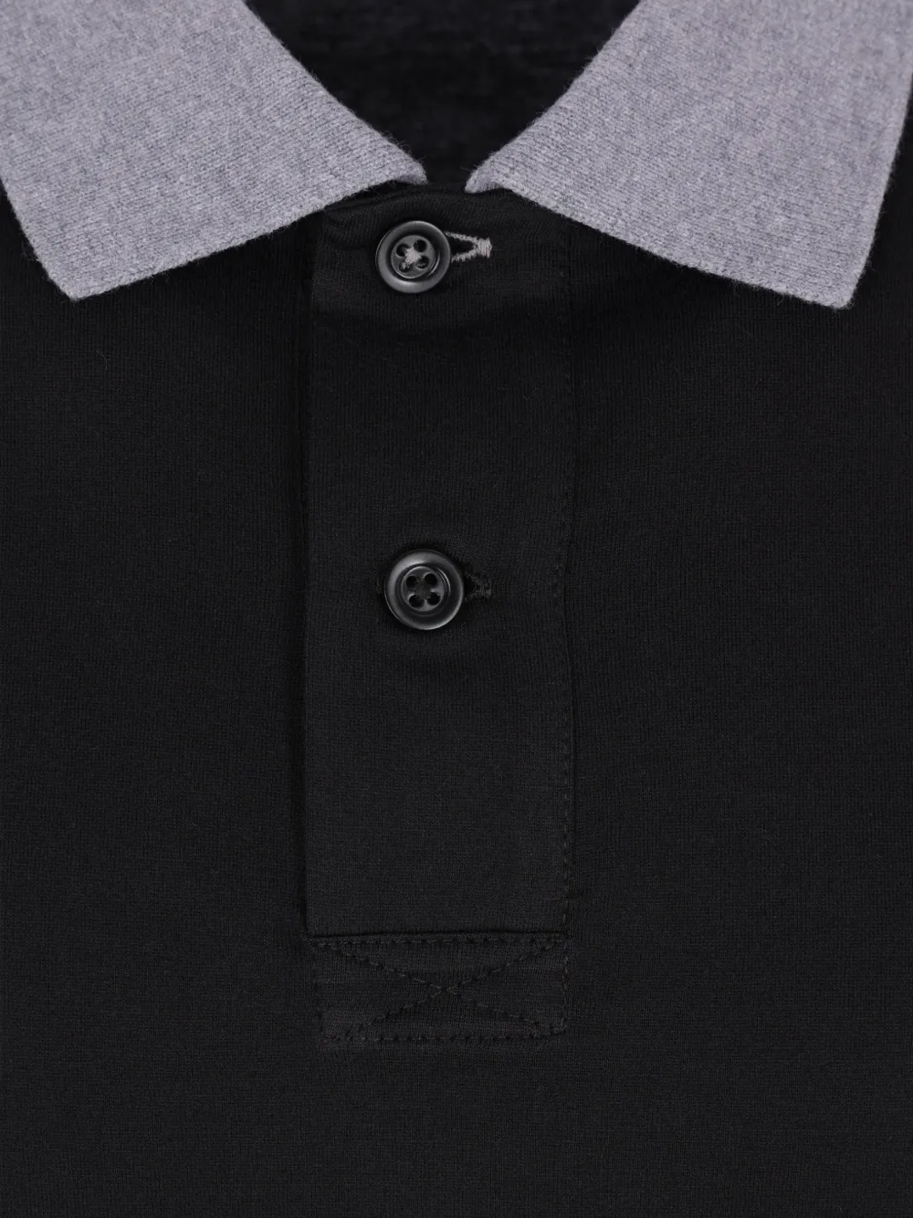 Brunello Cucinelli Poloshirt met lange mouwen Zwart