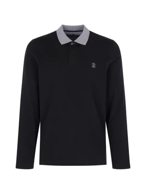 Brunello Cucinelli long-sleeve polo shirt