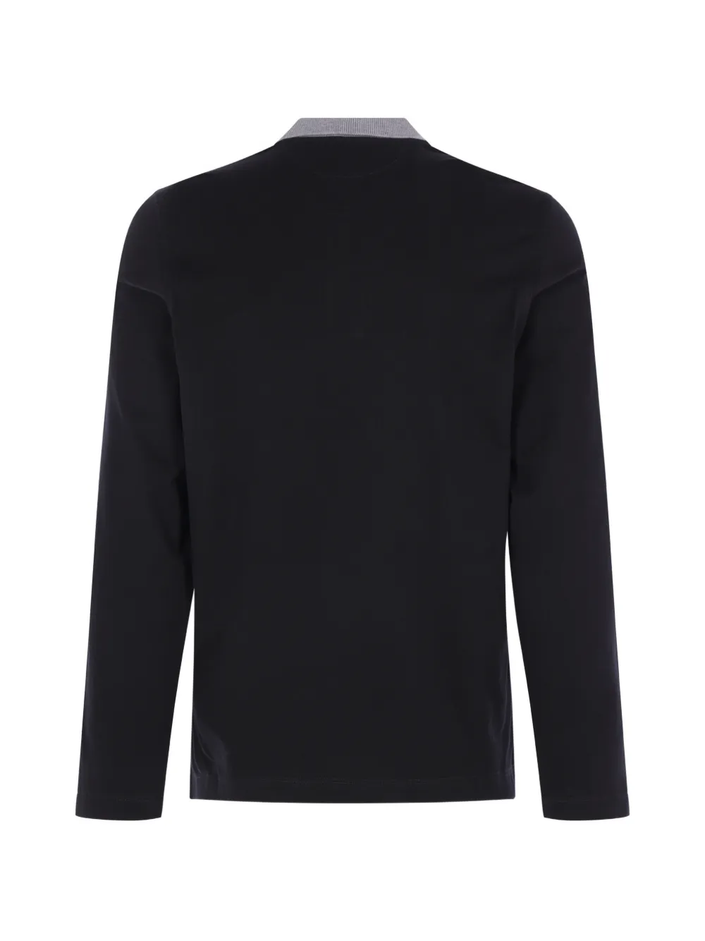 Brunello Cucinelli Poloshirt met lange mouwen Zwart