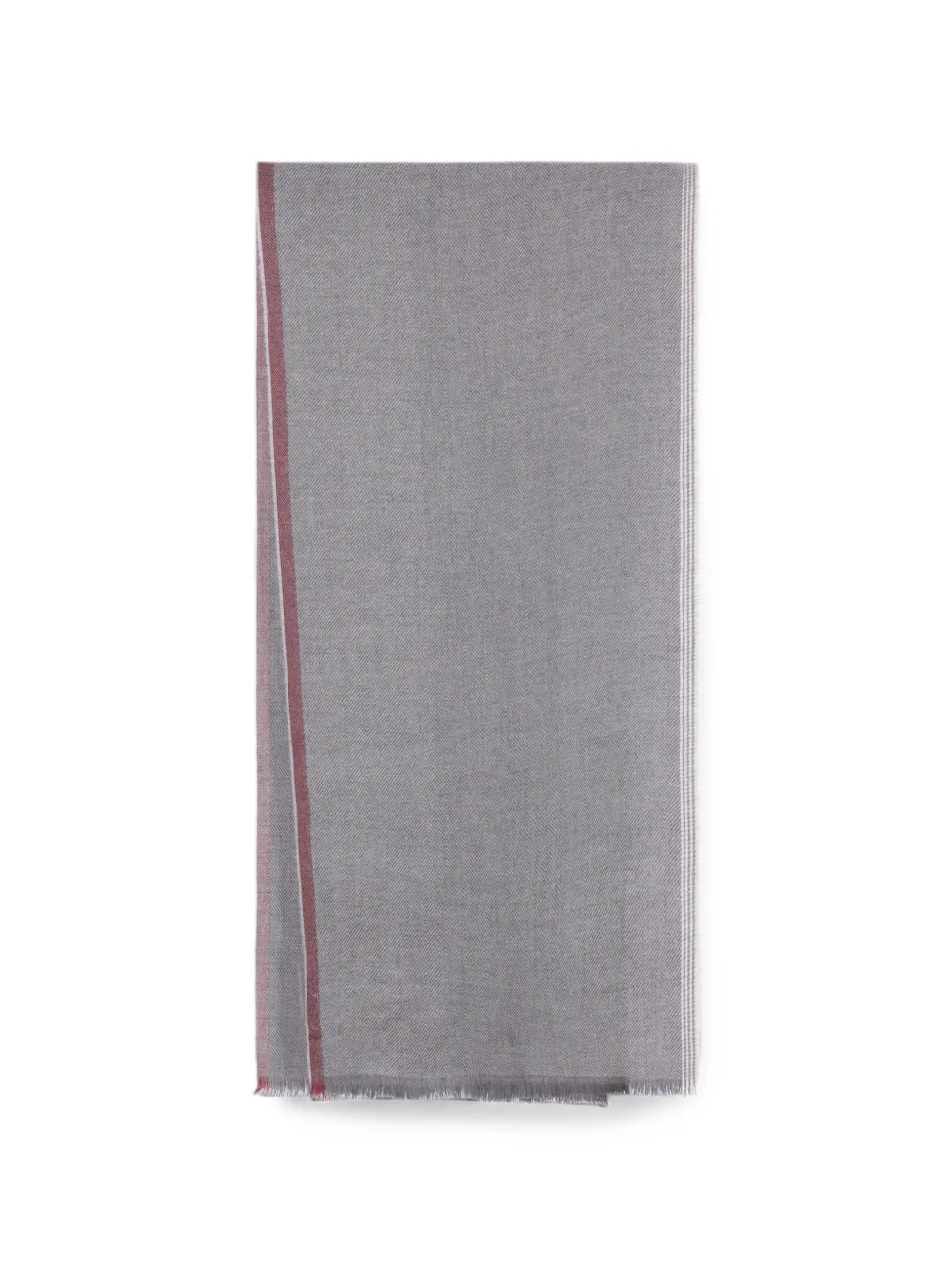 Brunello Cucinelli bufanda con flecos | gris | Image 1