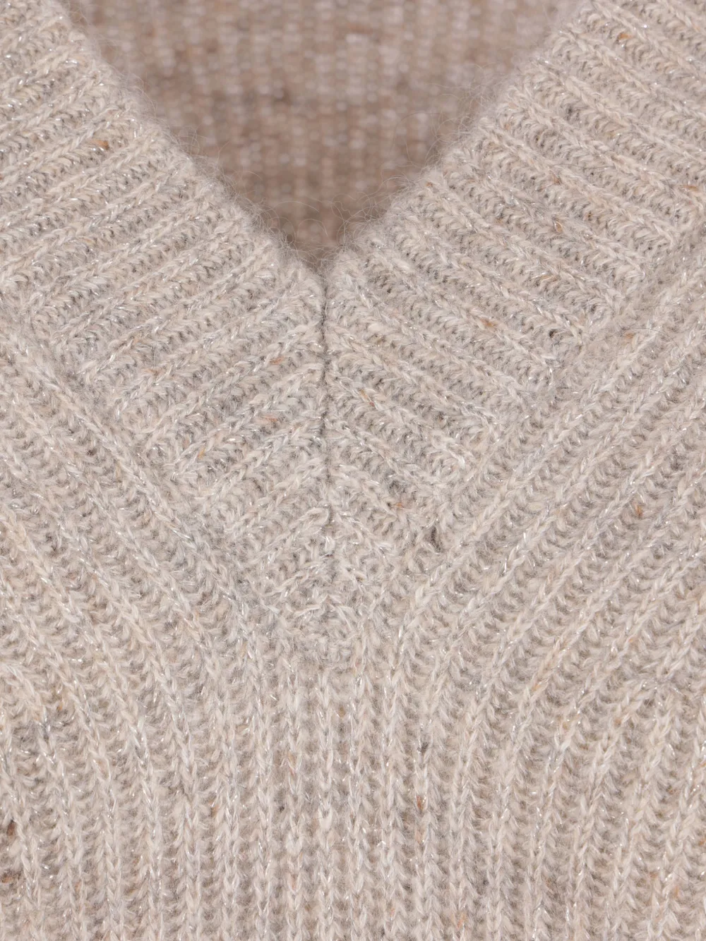 Brunello Cucinelli Ribgebreide trui Beige