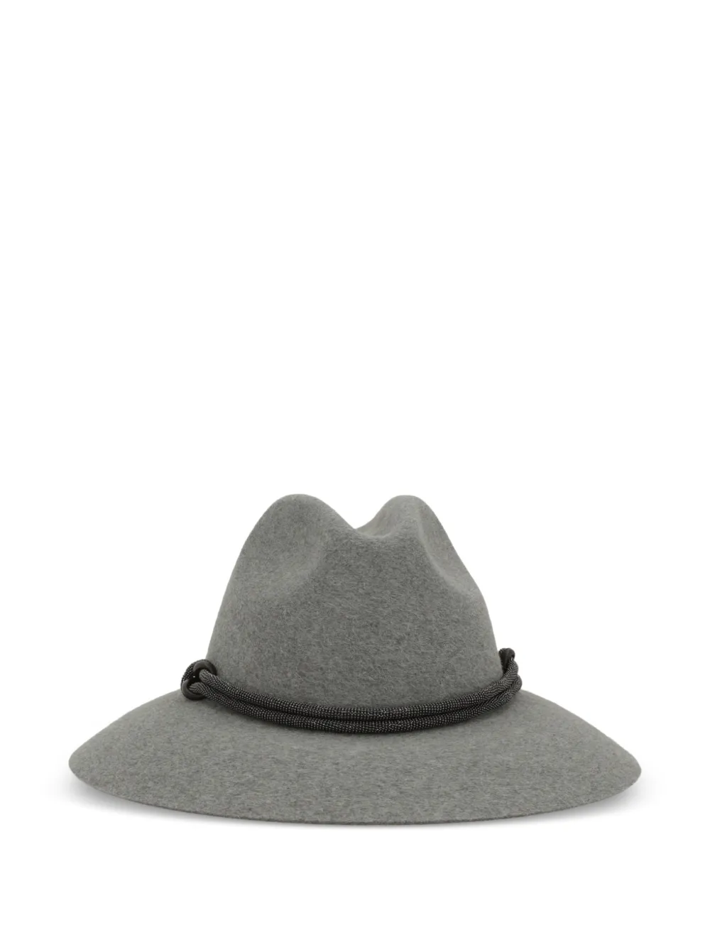 Brunello Cucinelli Monili-detail fedora hat - Grigio
