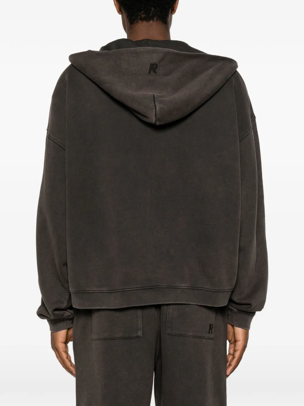 Represent Initial katoenen hoodie met rits Bruin