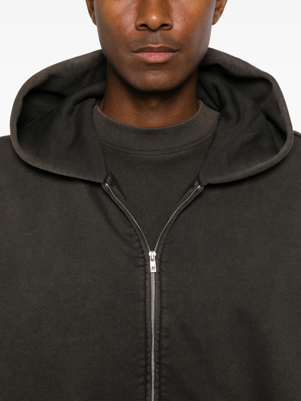 Represent Initial katoenen hoodie met rits Bruin