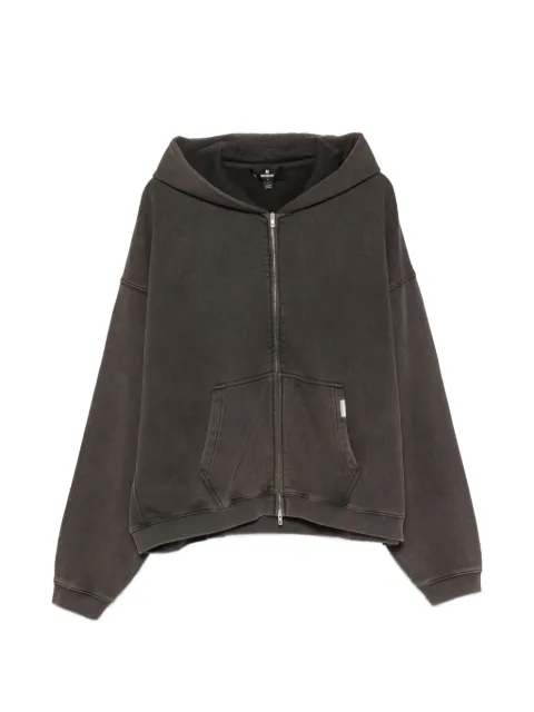 Represent Initial zip-up cotton hoodie