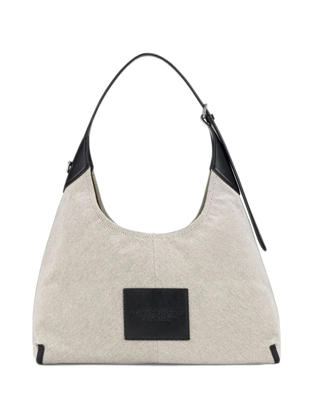 Marc Jacobs The leather-trim canvas belted Sack bag Beige