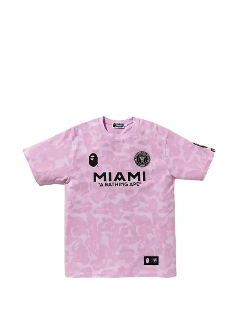 A BATHING APE® x Inter Miami camo-print logo-print T-shirt