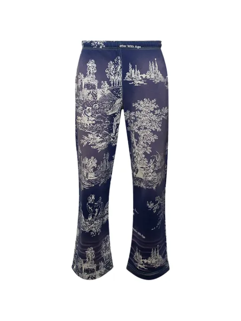 Better with Age  Teresa toile de Jouy track pants
