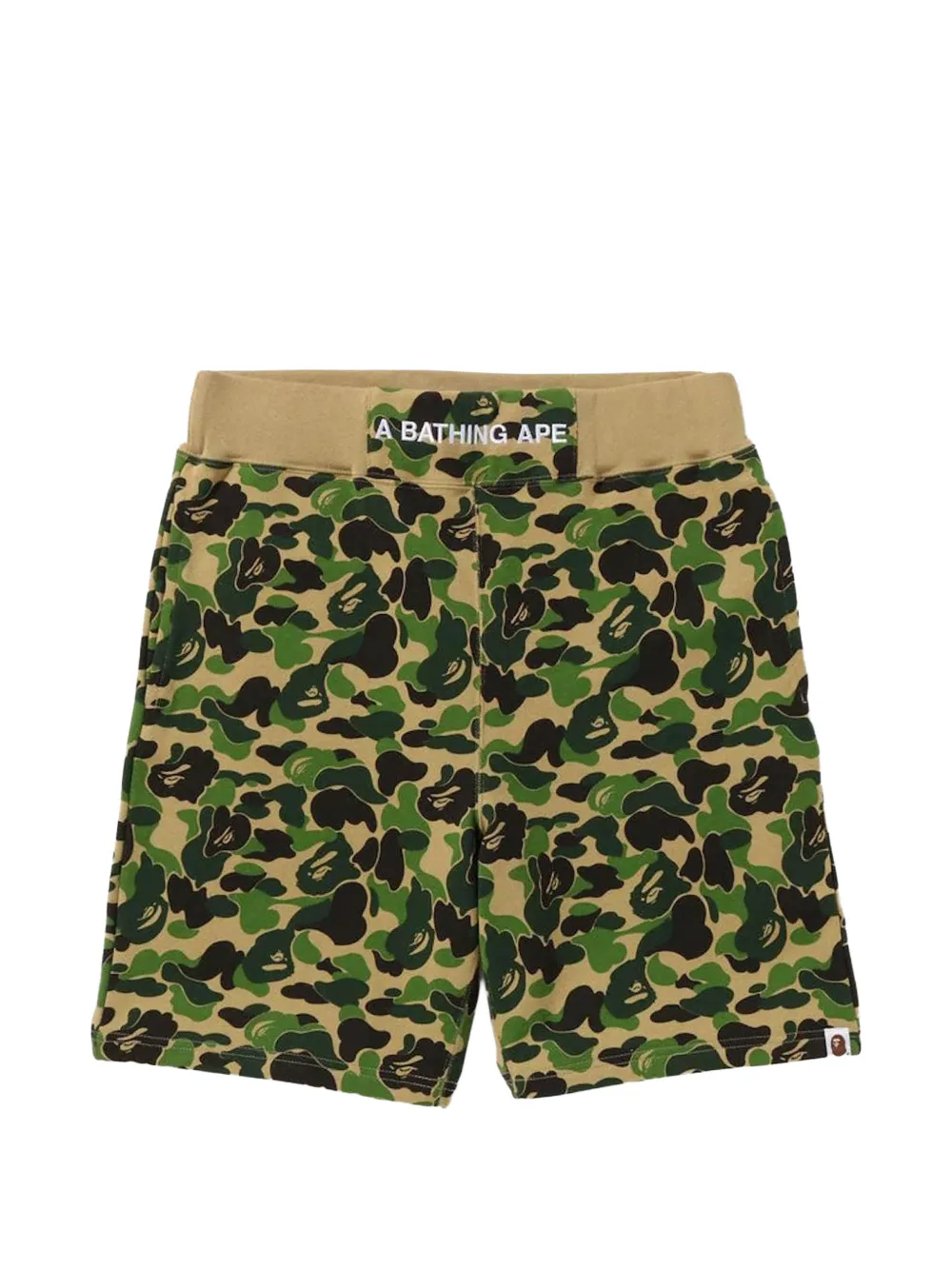A BATHING APE® ABC Camo sweat shorts - Toni neutri