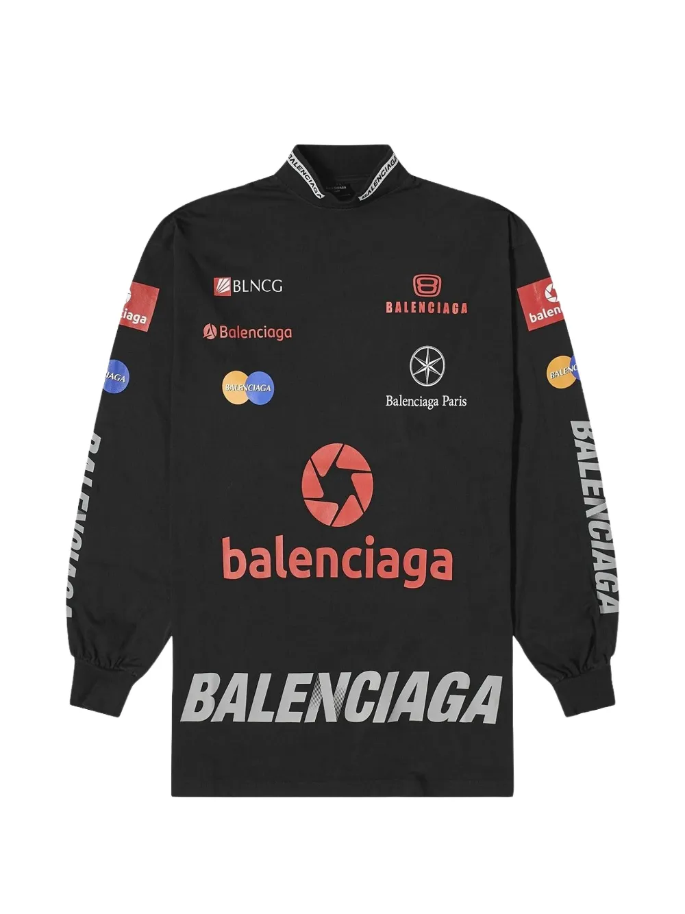Balenciaga Top League long-sleeve T-shirt - Schwarz