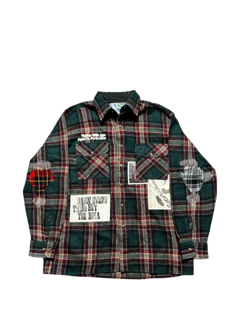 Better with Age  Muir Repair patchwork flannel shirt