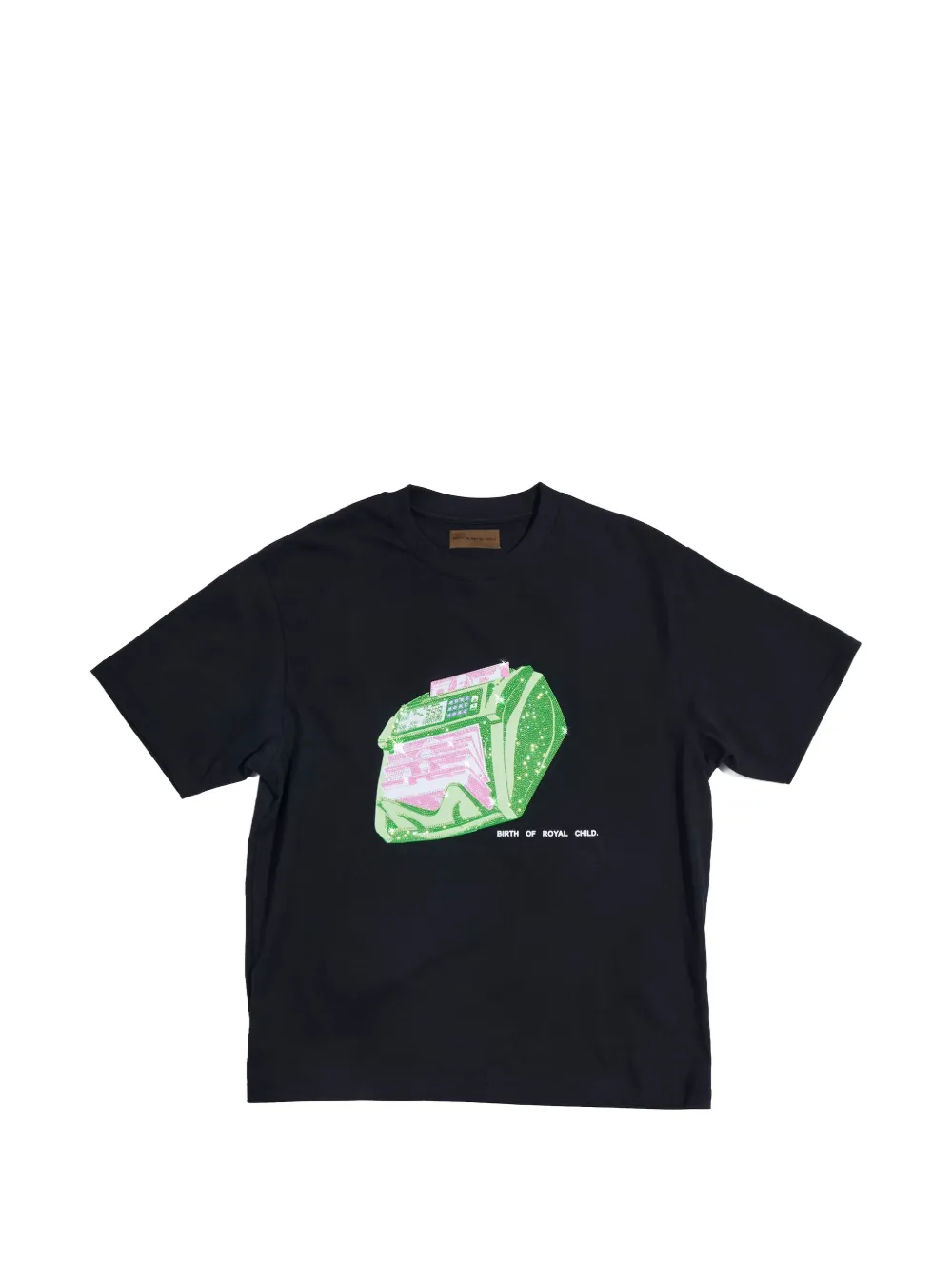 BIRTH OF ROYAL CHILD graphic-print T-shirt - Nero