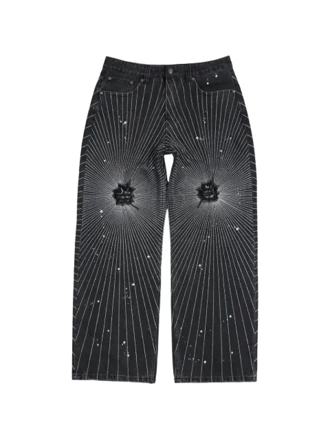 BIRTH OF ROYAL CHILD Radiant Beam distressed jeans