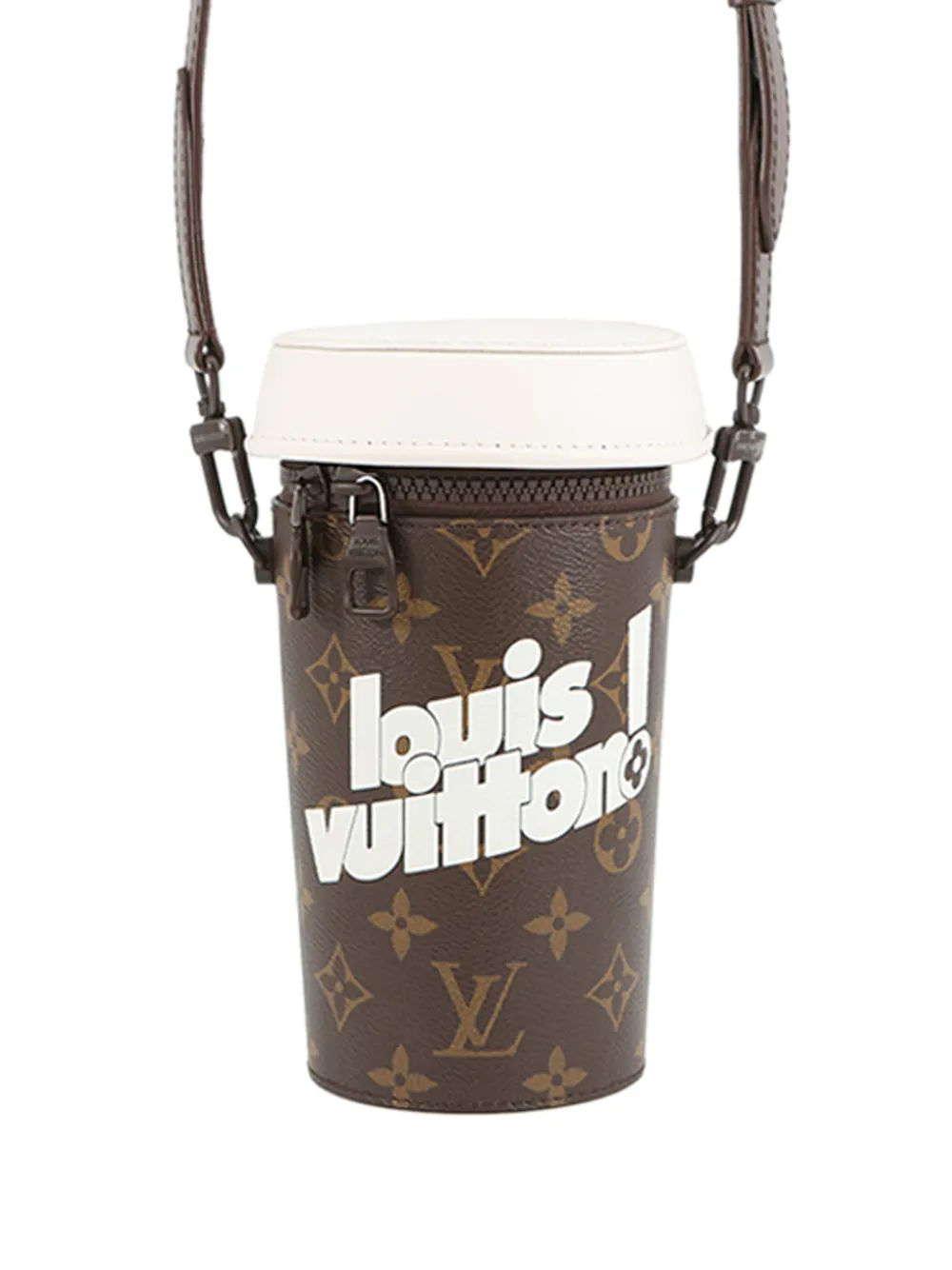 Louis Vuitton Pre-Owned 2021-2022 Monogram Coffee Cup Pouch crossbody bag - Marrone