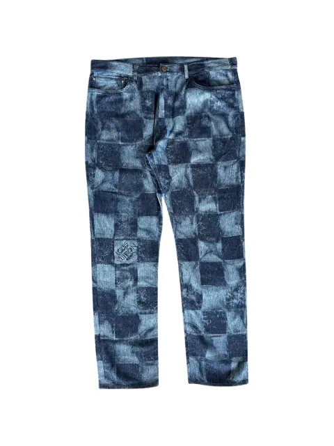 Louis Vuitton Pre-Owned Salt Damier jeans
