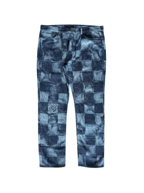 Louis Vuitton Pre-Owned Salt Damier jeans