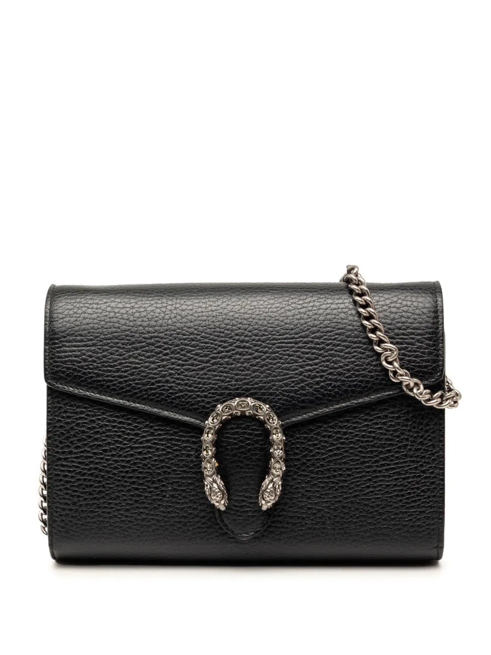 Gucci Pre-Owned 2016-2026 Calfskin Dionysus Wallet on Chain crossbody bag - Nero