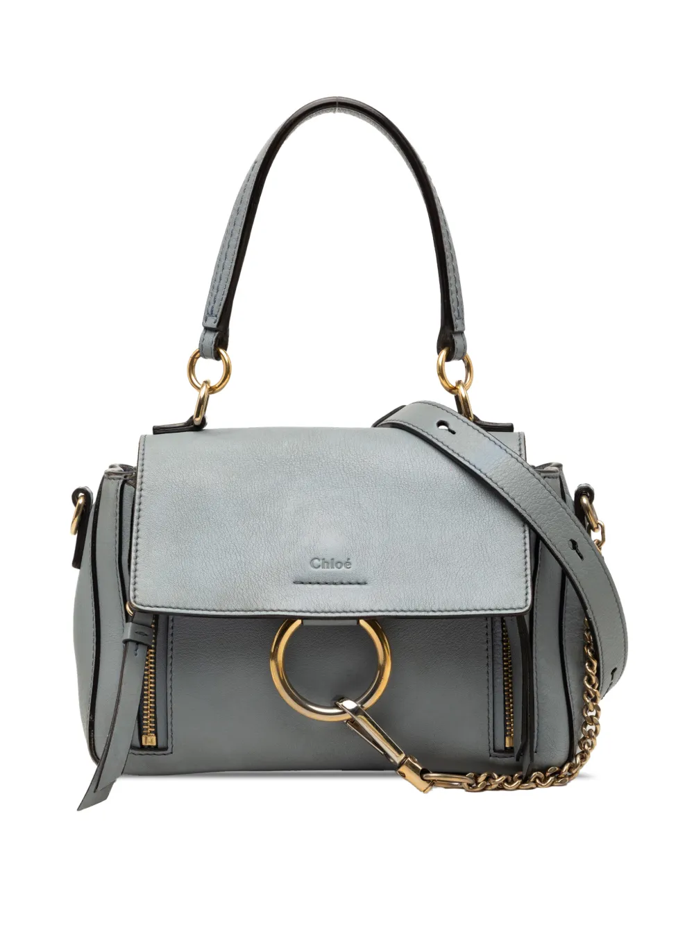 Chloé Pre-Owned 2018 Mini Leather Faye Day satchel - Blu