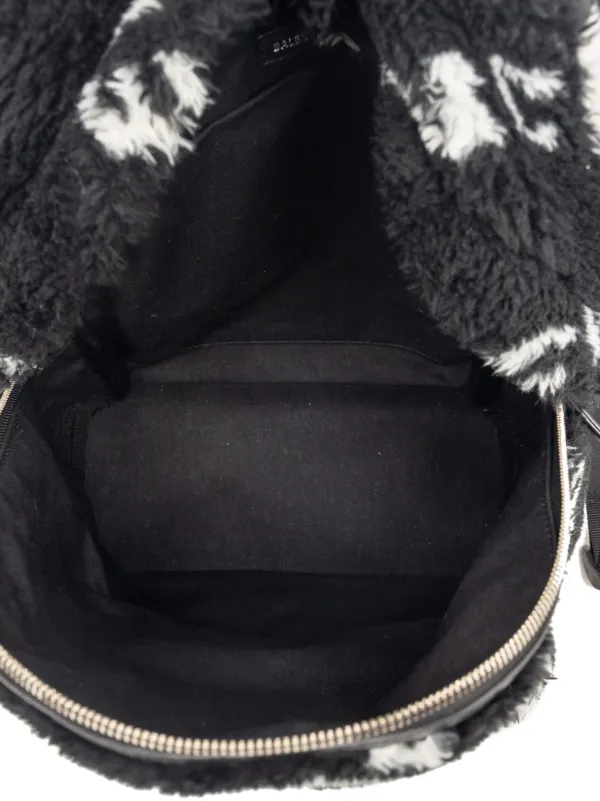 Balenciaga Pre-Owned 2018-2026 Small Faux Fur Diagonal Logo  display picture 3